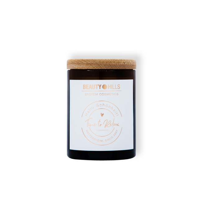 Time to Relax – Beauty Candle. Арома-Свеча с бергамотом, корицей и натуральным воском. (30 часов)